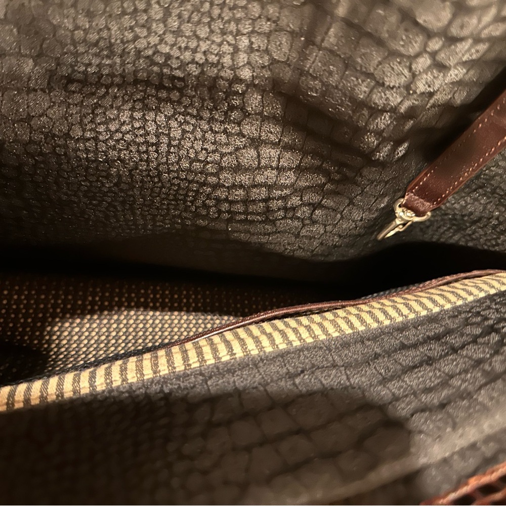 BRIGHTON ❤️ MARTHA BLACK /CHOC CROC BRIEFCASE/Laptop Bag - Picture 10 of 11
